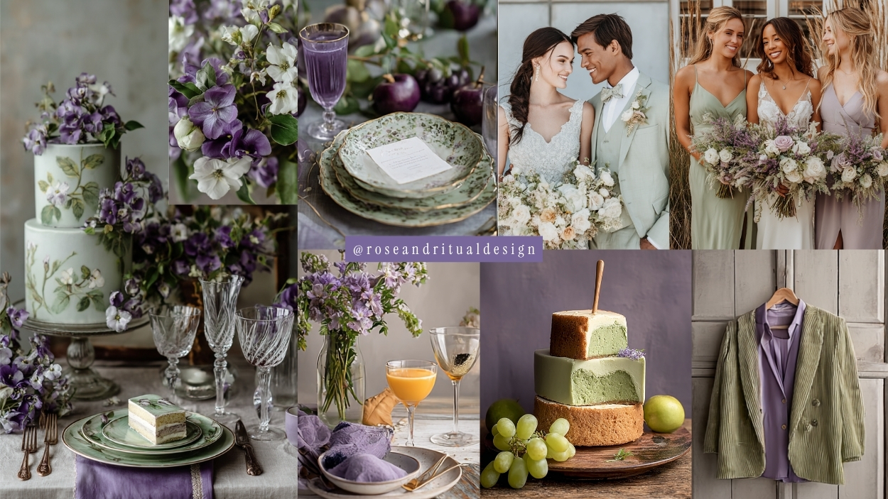 Wedding Colour Scheme: Lilac & Sage