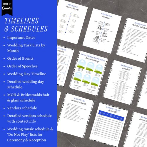 Wedding Decor Planner with Wedding Seating Charts, Aisle Planner, Wedding Decor, Wedding Ceremony & Reception Floor Plans, and more